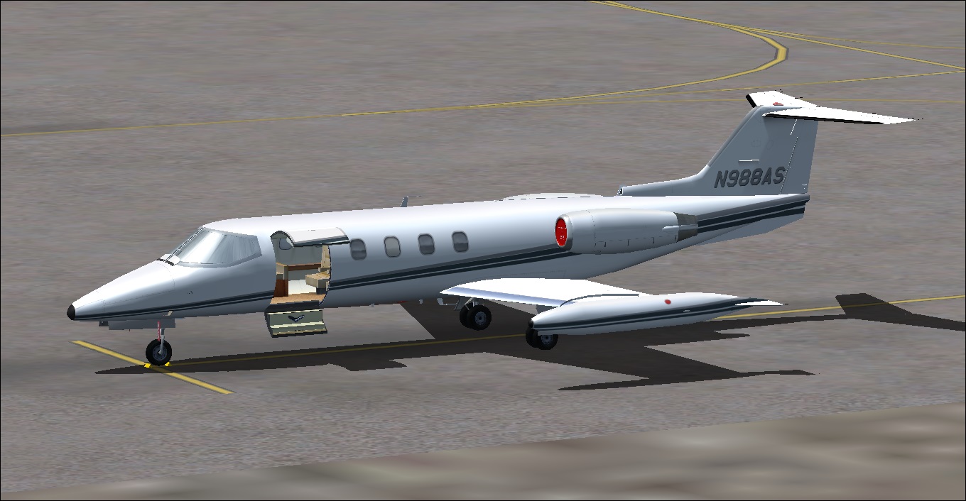 learjet fsx 25 freeware fs updated lars 25d fs2004 package gauges panel replacing adding